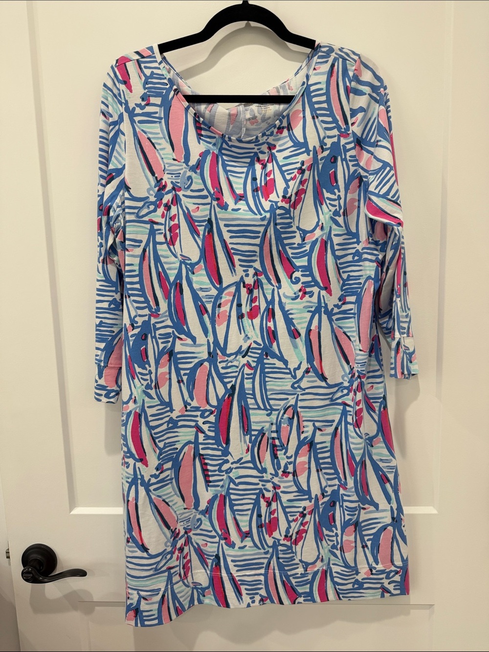 Lilly Pulitzer Red Right Return Resort White Marlowe Dress XL
